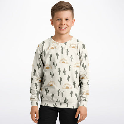 Kids Zebra Print Sweatshirt – Cozy Cotton Fleece or Lightweight Sports Fabric