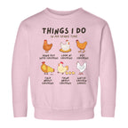 Kids 'Things I Do In My Spare Time' Chicken Sweatshirt – Cozy, Fun, and Perfect for Everyday Adventures