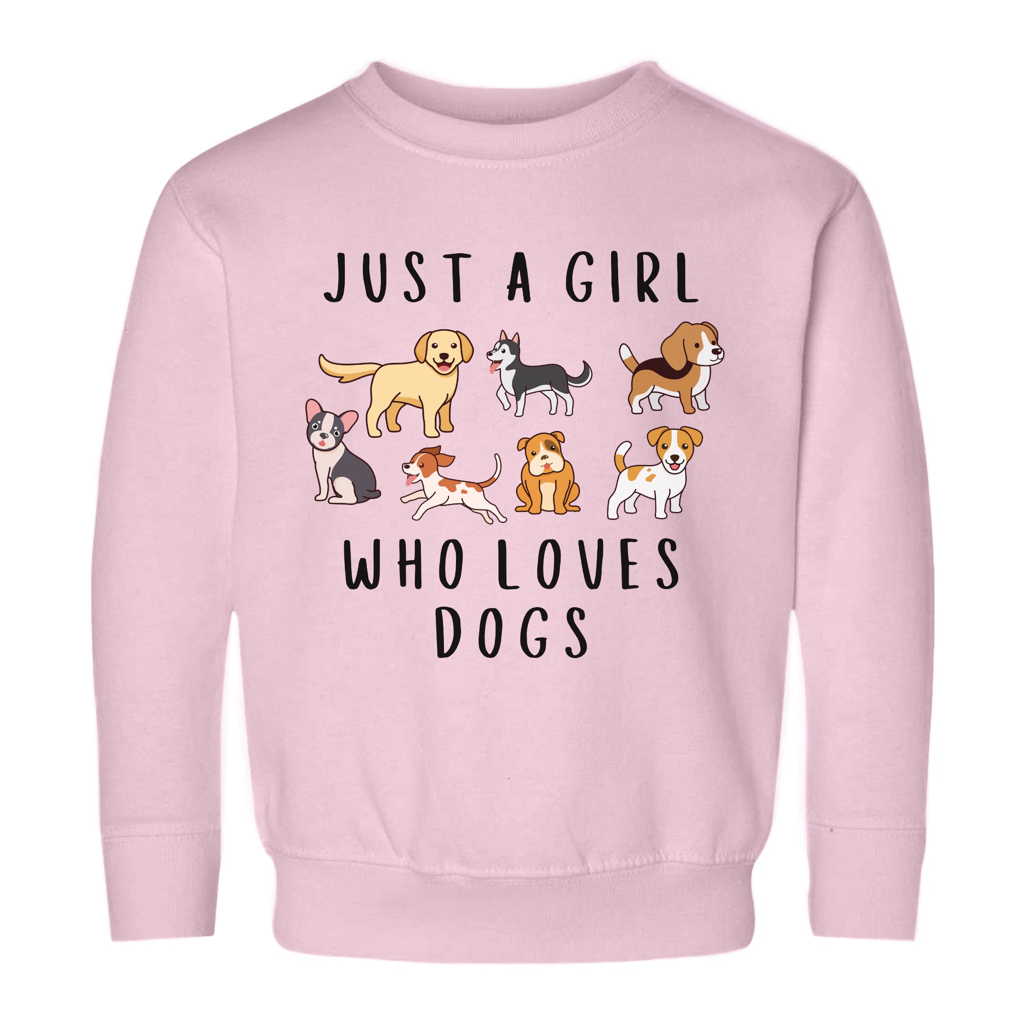 Girls 'Just A Girl Who Loves Dogs' Cozy Sweatshirt – Fun & Comfortable Pullover For Dog-Loving Kids