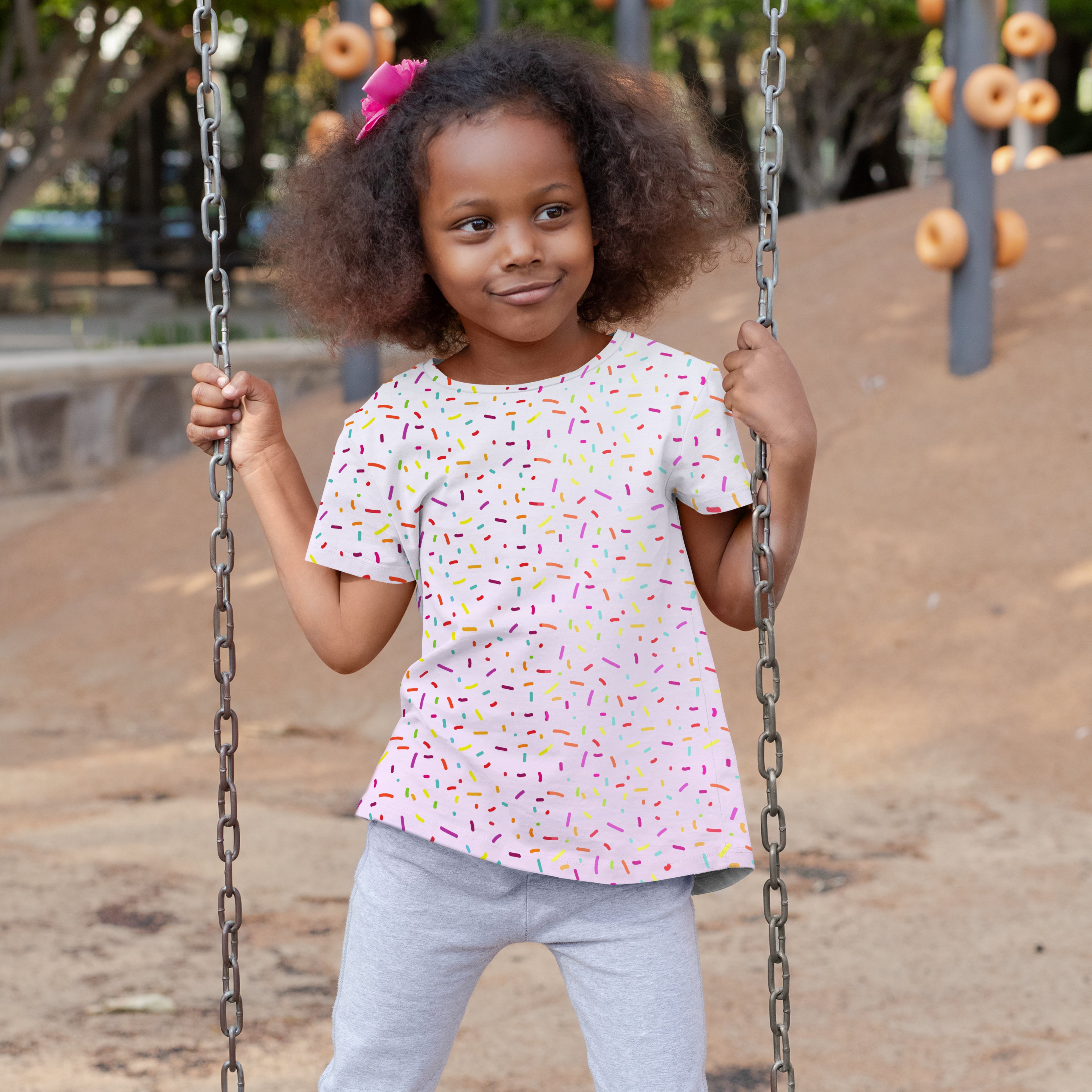 Girls Colorful Sprinkles T-Shirt