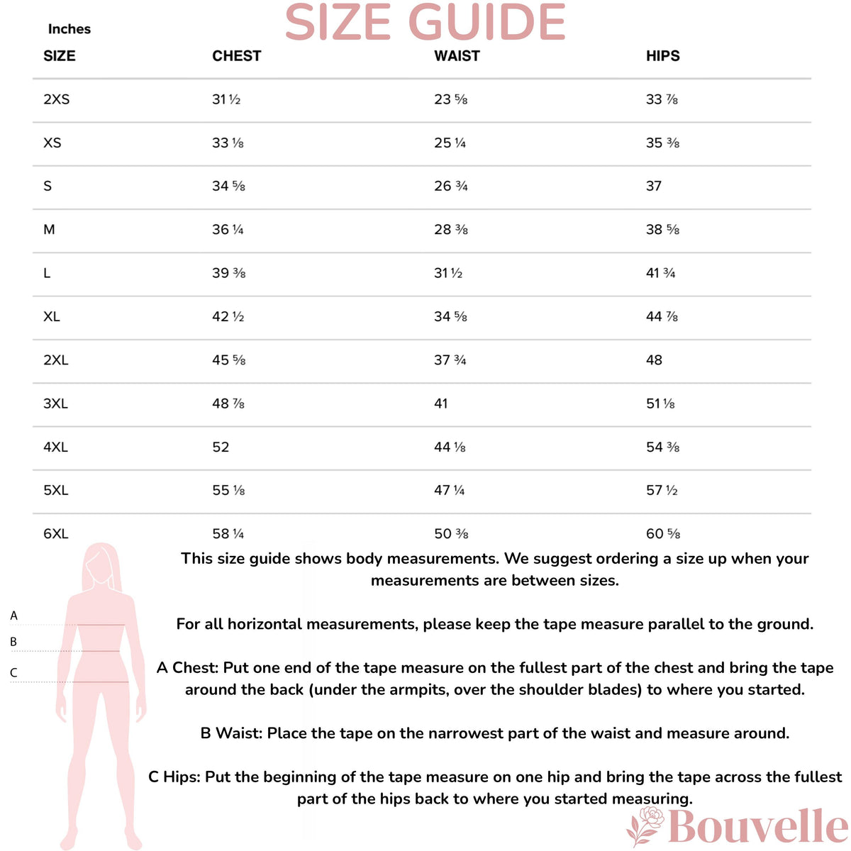 Size guide for Women's Purple Corgi Dog Long Sleeve Midi Dress With Pockets