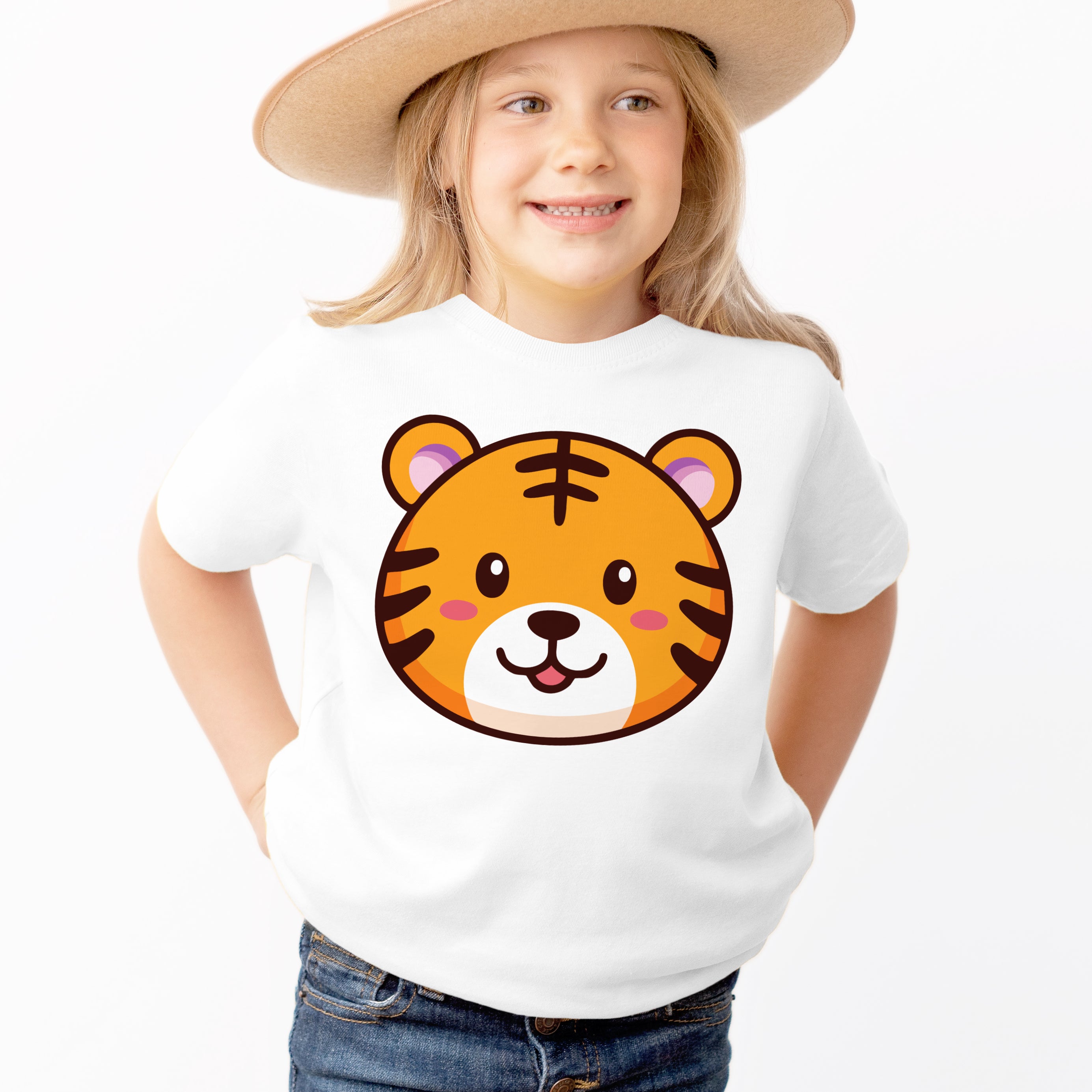 Kids Tiger T-Shirt - Soft Lightweight Cotton Tee