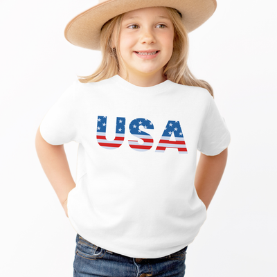 Kids USA T-Shirt - Soft Lightweight Cotton Tee
