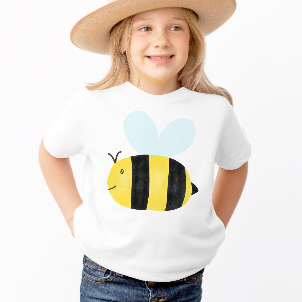 Kids Bumblebee Graphic T-Shirt - Soft Lightweight Cotton Tee