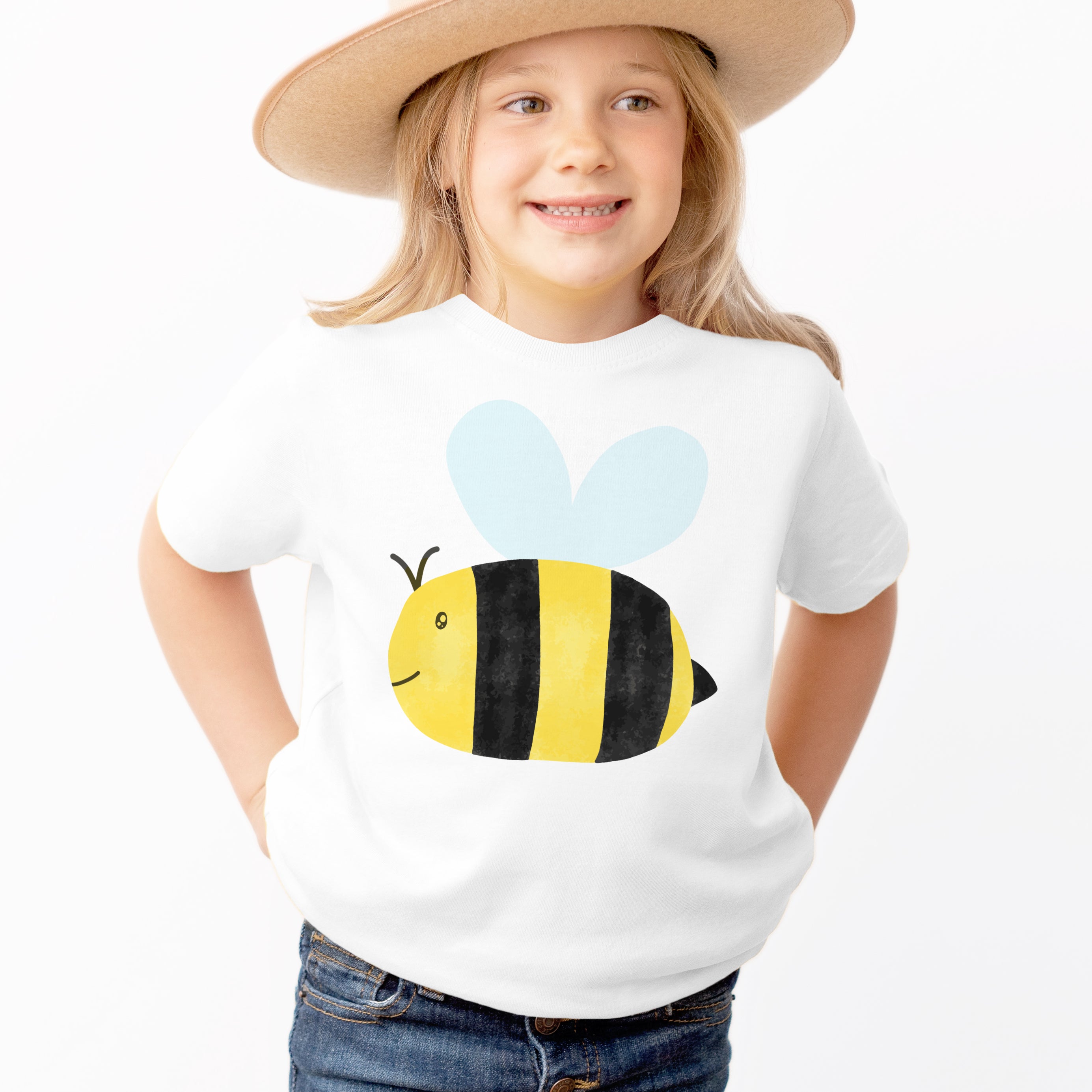 Kids Bumblebee Graphic T-Shirt - Soft Lightweight Cotton Tee