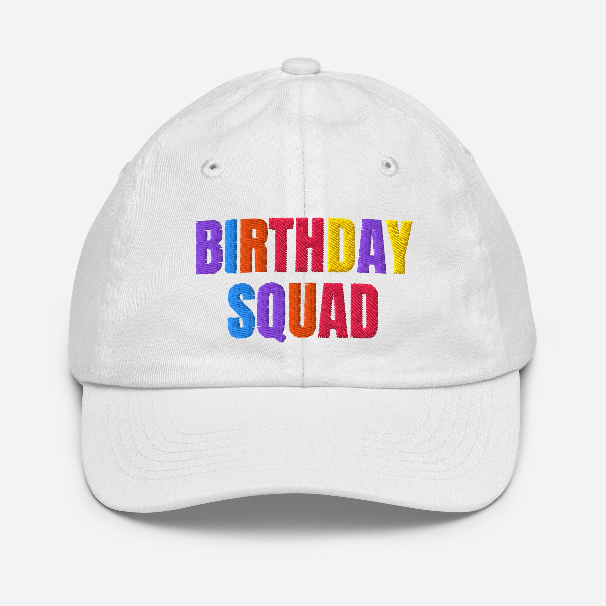 Kids Birthday Squad Adjustable Baseball Cap