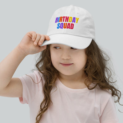 Kids Birthday Squad Adjustable Baseball Cap