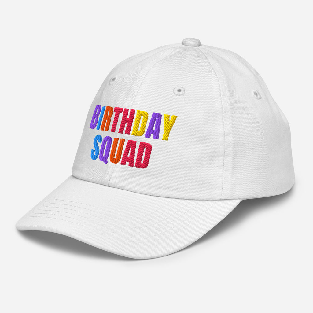 Kids Birthday Squad Adjustable Baseball Cap