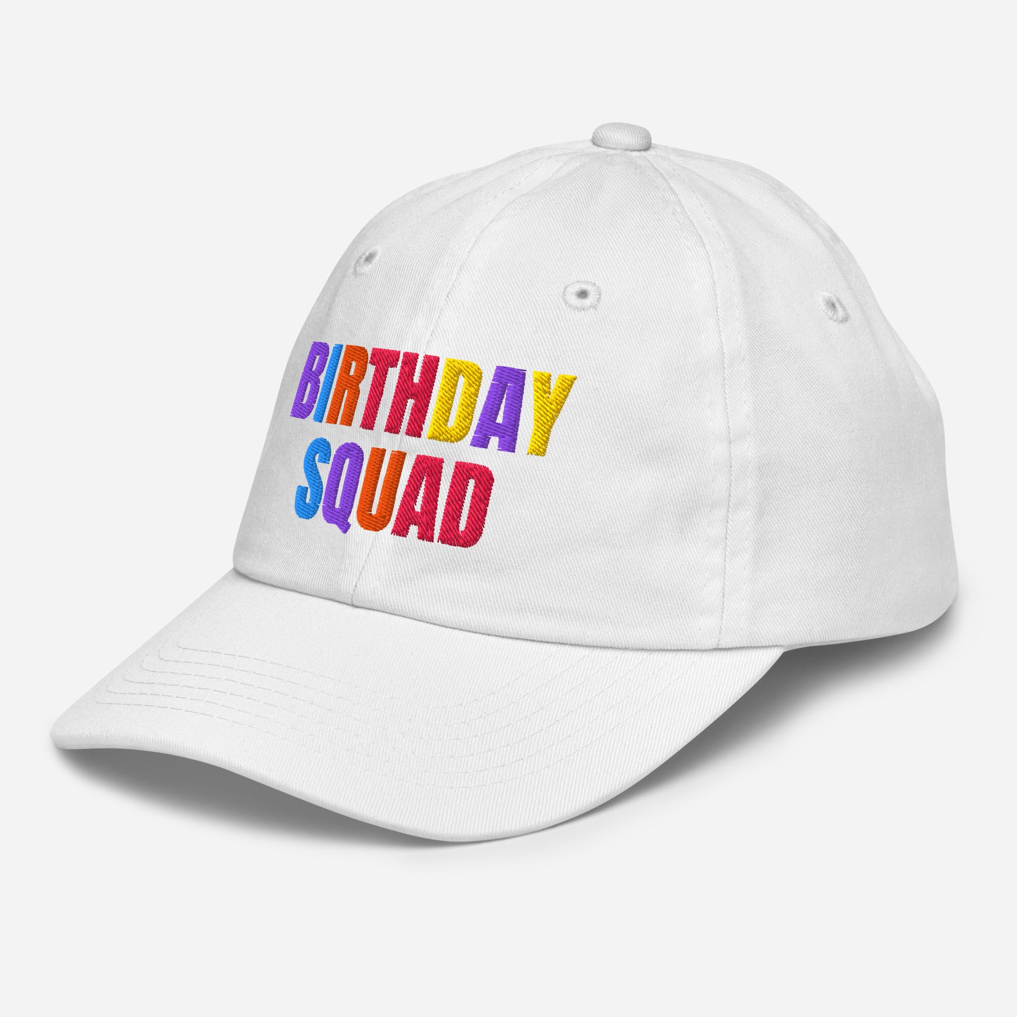 Kids Birthday Squad Adjustable Baseball Cap