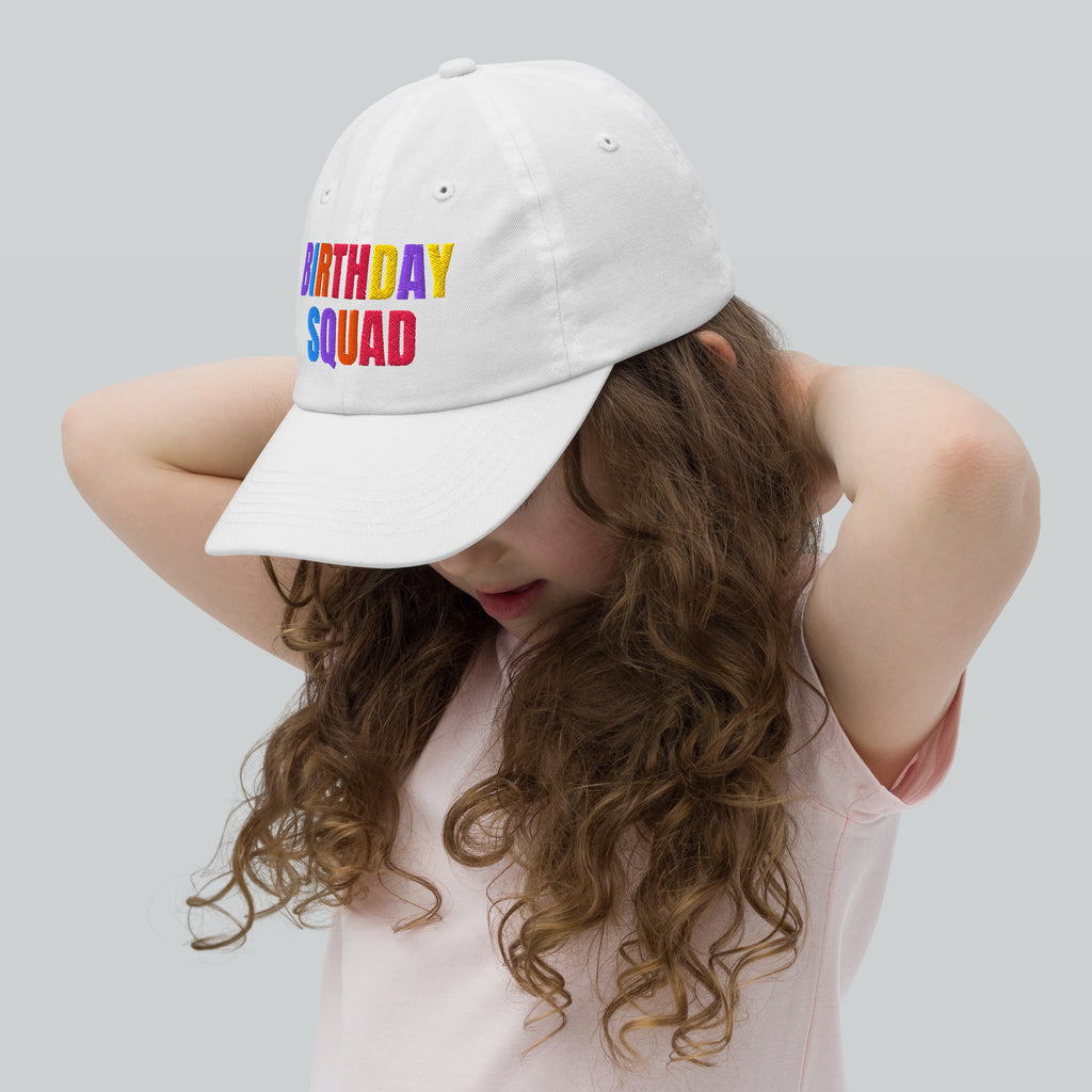 Kids Birthday Squad Adjustable Baseball Cap
