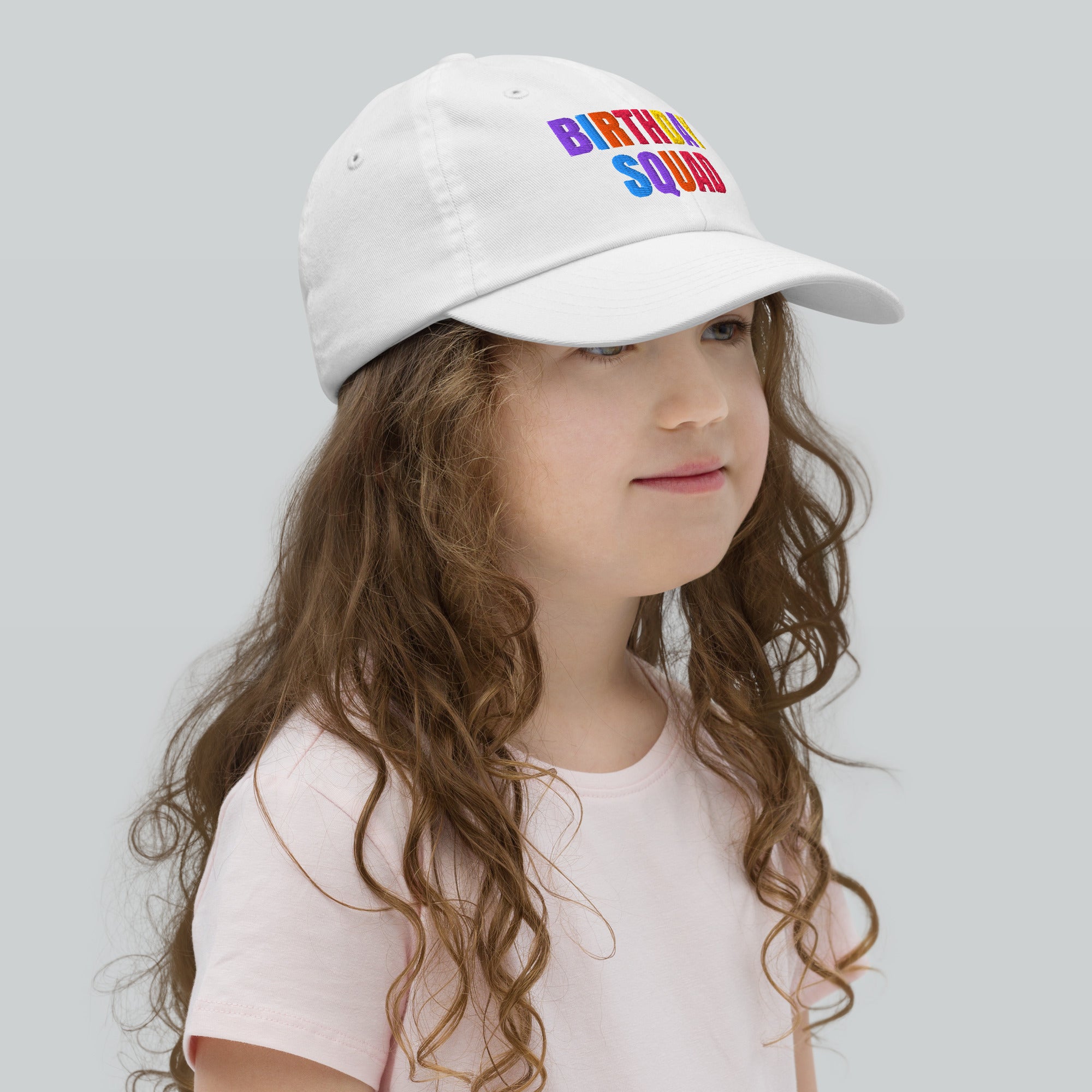 Kids Birthday Squad Adjustable Baseball Cap