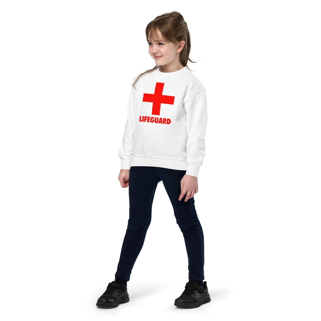 Kids White Lifeguard Sweatshirt
