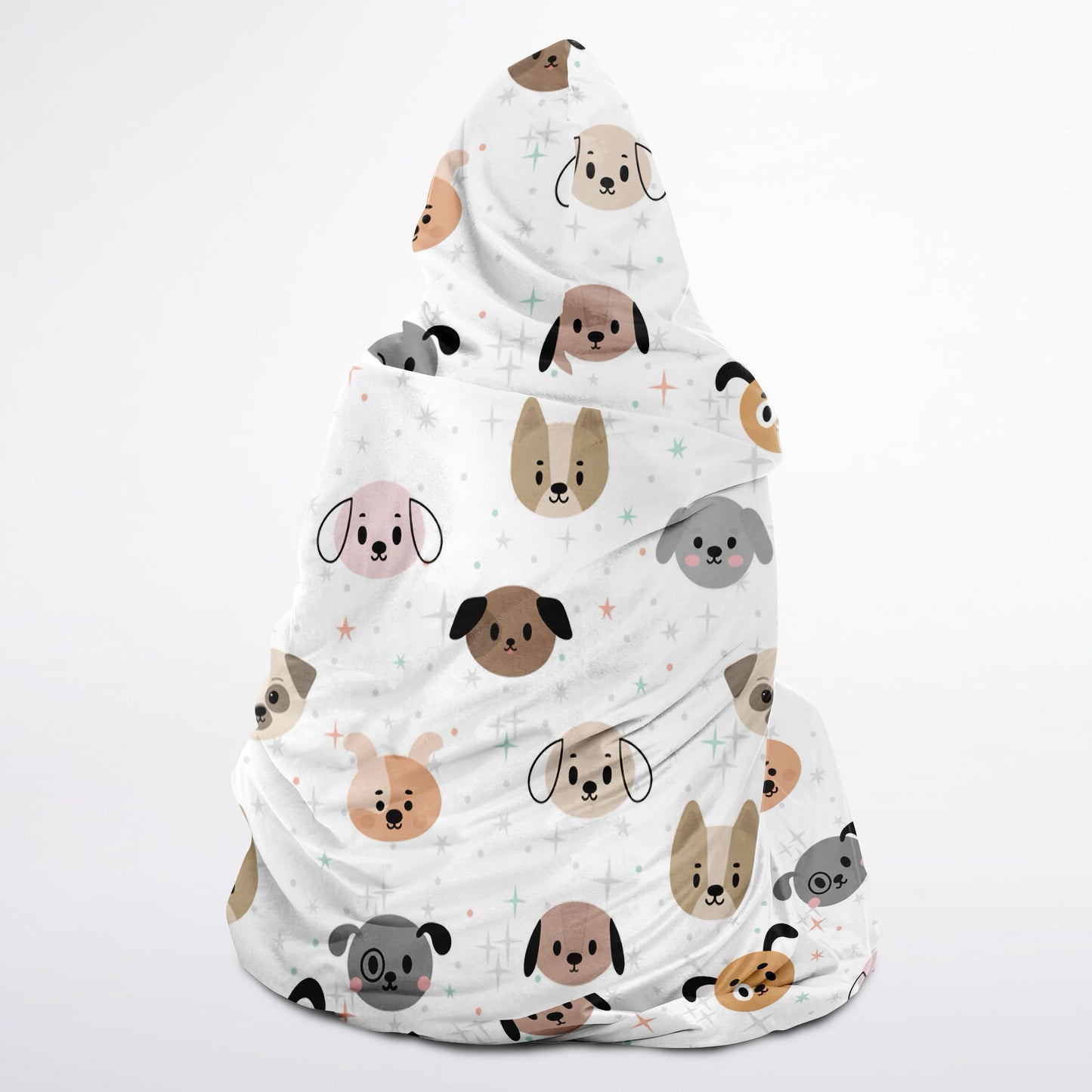 Kids Dog Hooded Wearable Blanket